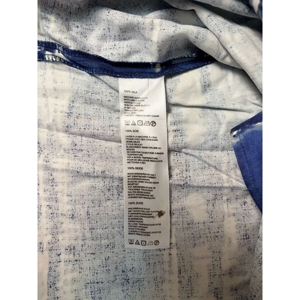 Tommy Bahama Shirt Adult Large Blue Tie Dye Button Up Beach Mens‎